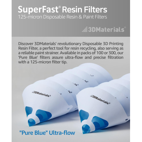 3D Printer Resin Filter Disposable, Paint Strainer or Resin Strainer for Resin Recycling Made in Korea by 3DMaterials