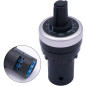 Taiss/LA42DWQ-22 5K 22mm Gouverneur Potentiomètre Rotatif Convertisseur Résistance Variable Vitesse Entraînement Potentiomètre Taiss/LA42DWQ-22 5K 22mm Gouverneur Potentiomètre Rotatif Convertisseur Résistance Variable Vitesse Entraînement Potentiomètre