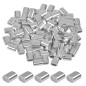 100 Pièces Manchons en Aluminium Ovale, Clip à Sertir en Aluminium, Ovale Manchons de Câble en Aluminium, Ferrules à Virole pour 100 Pièces Manchons en Aluminium Ovale, Clip à Sertir en Aluminium, Ovale Manchons de Câble en Aluminium, Ferrules à Virole pour
