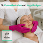 SF Gants nitrile magenta L – 100 gants jetables, non poudrés, sans latex, résistants, pour la cuisine, l’usage médical, le ménag
