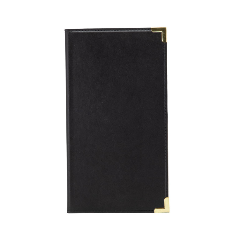 SECURIT - Porte-Addition Classic Line - 3 Encoches - Pour Café, Bar, Restaurant - Similicuir PU - Coloris Noir SECURIT - Porte-Addition Classic Line - 3 Encoches - Pour Café, Bar, Restaurant - Similicuir PU - Coloris Noir