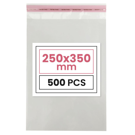 Netuno 500 sachets plats en PP 25 x 35 cm sachets plastiques transparents en polypropylène emballages d'envoi sacs plastiques tr