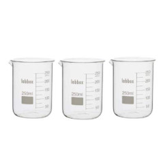 Verre à Précipités Verre Borosilicate LBG 3.3 (250ml, 3)
