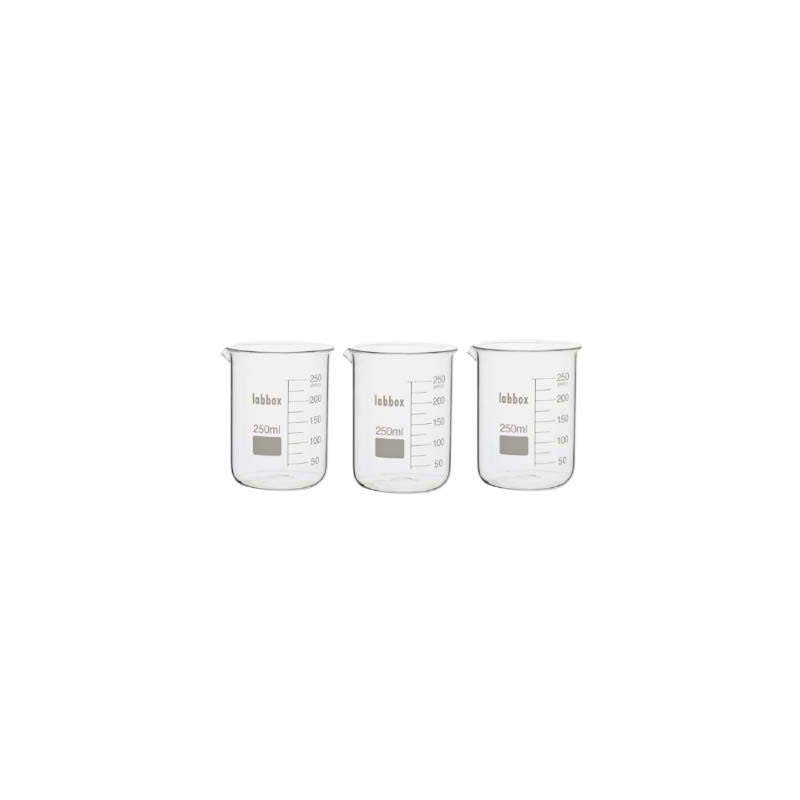 Verre à Précipités Verre Borosilicate LBG 3.3 (250ml, 3) Verre à Précipités Verre Borosilicate LBG 3.3 (250ml, 3)