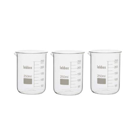 Verre à Précipités Verre Borosilicate LBG 3.3 (250ml, 3)