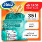 Stella Pack Sacs Poubelle Écologiques 35l à Cordon Durables Flexibles Recyclables Solides Parfumés Mint en Plastique Recyclé Rés Stella Pack Sacs Poubelle Écologiques 35l à Cordon Durables Flexibles Recyclables Solides Parfumés Mint en Plastique Recyclé Rés