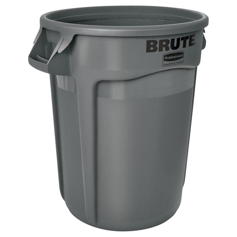 Rubbermaid Commercial Products BRUTE Poubelle Ronde avec Canaux de Ventilation 121 L Gris – Conteneur Résistant pour Déchets, po Rubbermaid Commercial Products BRUTE Poubelle Ronde avec Canaux de Ventilation 121 L Gris – Conteneur Résistant pour Déchets, po