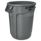 Rubbermaid Commercial Products BRUTE Poubelle Ronde avec Canaux de Ventilation 121 L Gris – Conteneur Résistant pour Déchets, po Rubbermaid Commercial Products BRUTE Poubelle Ronde avec Canaux de Ventilation 121 L Gris – Conteneur Résistant pour Déchets, po