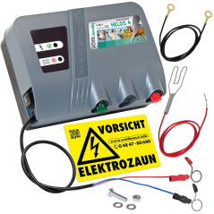 VOSS.farming Electrificateur HELOS 4" 12 V/ 230 V - Parfaite sécurité pour Les Chevaux bovins Les Moutons Les chèvres - clôture 