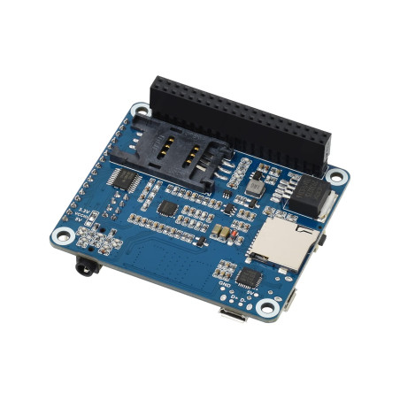 Waveshare 4G/3G/2G/GSM/GPRS/GNSS Hat for Raspberry Pi 4 Jetson Nano Based on SIM7600E-H Supports LTE CAT4 for Downlink Data Tran
