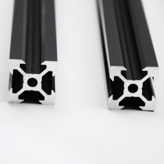 Iverntech 4 pièces 600mm 2020 V Type Noir Norme européenne anodisé Rail linéaire profilé en Aluminium Extrusion pour imprimante 