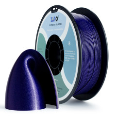 ZIRO Diamant Filament de Imprimante 3D Diamant Série PLA 1.75mm 1kg (2.2 lb), Précision Dimensionnelle +/- 0.03mm, Diamant Bleu