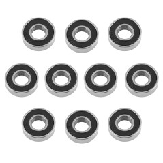 10 pcs roulements à billes, 12 mm x 28 mm x 8 mm roulements à double blindage, roulements à billes miniatures 6001-2RS, adoptant
