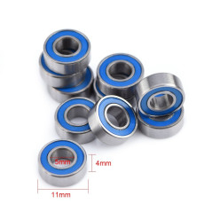 Roulements à Billes en Acier Double-Blindé 5x11x4mm Kit + Roulement à Bride en Acier Double-Blindé 5x11x4mm + Pour Applications