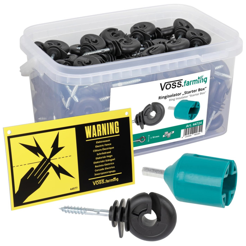 VOSS.farming 150x isolateurs annulaires + visseur + boîtier VOSS.farming 150x isolateurs annulaires + visseur + boîtier