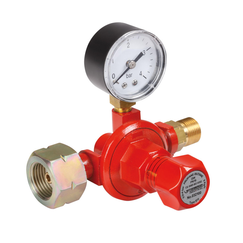 ROTHENBERGER Industrial - 032100E - Régulateur Constant de Propane Industriel avec Manomètre, Réglable en Continu 0.5 - 4 bar ROTHENBERGER Industrial - 032100E - Régulateur Constant de Propane Industriel avec Manomètre, Réglable en Continu 0.5 - 4 bar