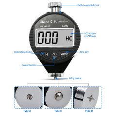Maizoon Shore C Testeur de Dureté Avec écran LCD 0-100 HC Outil de Test pour Pneus Plastique Caoutchouc Cuir NE10C