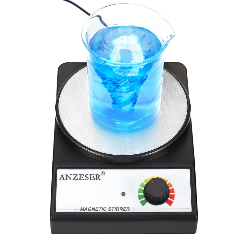 ANZESER Agitateur Magnétique de Laboratoire 3500 tr/min, Capacité d'agitation maximale : 3000ml, Type d'agitation