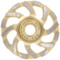 PRODIAMANT Meules boisseaux diamantée 125 mm x 22,2 mm Turbo ST81 Meule diamantée béton pierre naturelle qualité professionnelle PRODIAMANT Meules boisseaux diamantée 125 mm x 22,2 mm Turbo ST81 Meule diamantée béton pierre naturelle qualité professionnelle