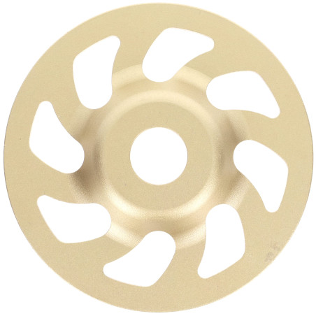 PRODIAMANT Meules boisseaux diamantée 125 mm x 22,2 mm Turbo ST81 Meule diamantée béton pierre naturelle qualité professionnelle