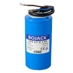 BOJACK 200 uF 250 V AC 200 MFD CD60 Condensateur de Démarrage Condensateur de Course de Moteur de Cylindre avec Fil