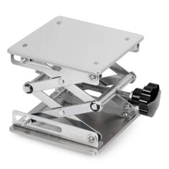 stonylab Table Élévatrice de Laboratoire, Table de Levage Plate-Forme de Laboratoire en Acier Inoxydable, 150 x 150mm, Hauteur d