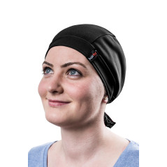 hairtex Bonnet d’étable avec rubans – Protège contre les odeurs – Résistant à l’eau, Anti-saleté, Respirant noir S