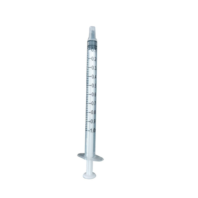 PintoMed Seringue Sans Aiguille, à usage unique, 3 pièces, stérile, Luer Slip - Pack 100 - 1 ml PintoMed Seringue Sans Aiguille, à usage unique, 3 pièces, stérile, Luer Slip - Pack 100 - 1 ml