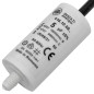 Lumonic Condensateur de démarrage 416.10.08 A [incl. câble 35cm] | Condensateur moteur 5µF 425V 28x55mm I Condensateur dans un b