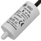 Lumonic Condensateur de démarrage 416.10.08 A [incl. câble 35cm] | Condensateur moteur 5µF 425V 28x55mm I Condensateur dans un b