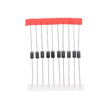 HUABAN 10 pièces 1N5399 Diode de redressement 1.5A 1000V DO-15 (DO-204AC) Axial 5399 1.5 Amp 1000 Volt
