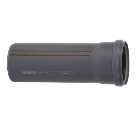 Ostendorf HTsafe Tuyau en T avec manchon DN 110 mm 250 mm Gris