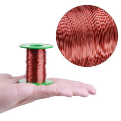 Fil de Cuivre Bobine, 0,35 mm de Cuivre Émaillé Aimant 110 M Fil Magnétique Fil de Cuivre Aimant