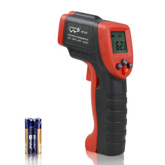 Thermomètre infrarouge Wintact, pistolet thermique numérique sans contact à laser pour cuisine, cuisson des aliments, pizzas, fo