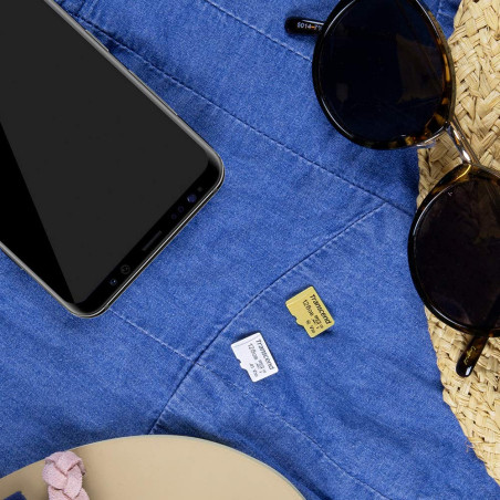 Transcend USD500S Carte mémoire microSDHC 32GB UHS-I, C10, U3, V30, 4K, Full HD, jusqu'à 95/80 MB/s, conçue pour caméras d'actio