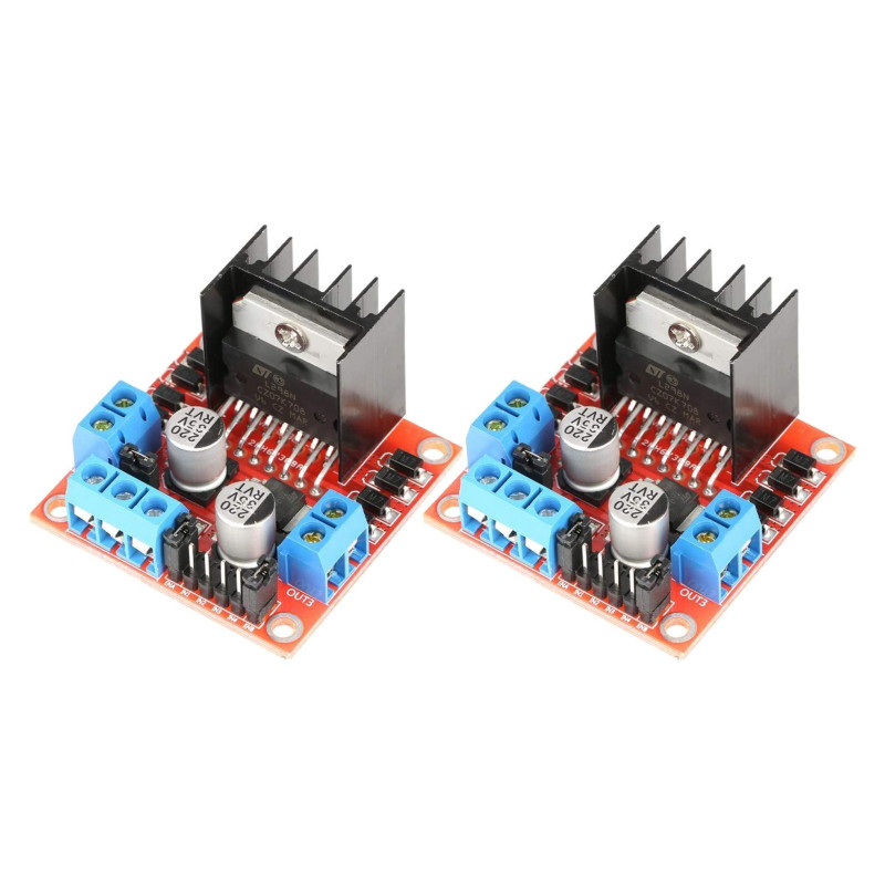 2pcs L298N Driver Board L298 Stepper Motor Drive Controller Module Dual H Bridge 2pcs L298N Driver Board L298 Stepper Motor Drive Controller Module Dual H Bridge