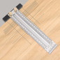 Règle T en Aluminium pour Menuiserie, Règle de Précision avec Échelle de Marquage et Trou de Suspension pour Travail du Bois, Éb Règle T en Aluminium pour Menuiserie, Règle de Précision avec Échelle de Marquage et Trou de Suspension pour Travail du Bois, Éb