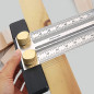 Règle T en Aluminium pour Menuiserie, Règle de Précision avec Échelle de Marquage et Trou de Suspension pour Travail du Bois, Éb Règle T en Aluminium pour Menuiserie, Règle de Précision avec Échelle de Marquage et Trou de Suspension pour Travail du Bois, Éb