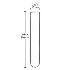 stonylab 30-Paquet Tubes à Essais à Fond Rond en Verre Borosilicaté, 15 mm de Diamètre Extérieur et 100 mm de Longueur, Test Tub