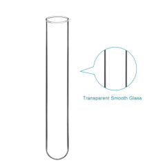 stonylab 30-Paquet Tubes à Essais à Fond Rond en Verre Borosilicaté, 15 mm de Diamètre Extérieur et 100 mm de Longueur, Test Tub