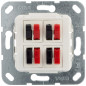 GIRA Switch Series 569403 Insert pour haut-parleur 4 voies Blanc pur