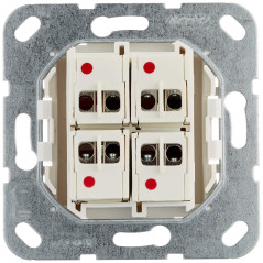 GIRA Switch Series 569403 Insert pour haut-parleur 4 voies Blanc pur