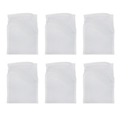 UMCHU 6 Pièces 300 mesh Filtrant en Mailles de Nylon Fines,Sac à Lait de Noix,pour lait de noix végan,lait d'amandes,jus de frui