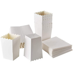 50 Pièces Boîtes à Pop-Corn, Boites à Popcorn et Bonbons, Carton Bonbons Conteneur, Popcorn Carton, Boîtes à Popcorn pour Fêtes,