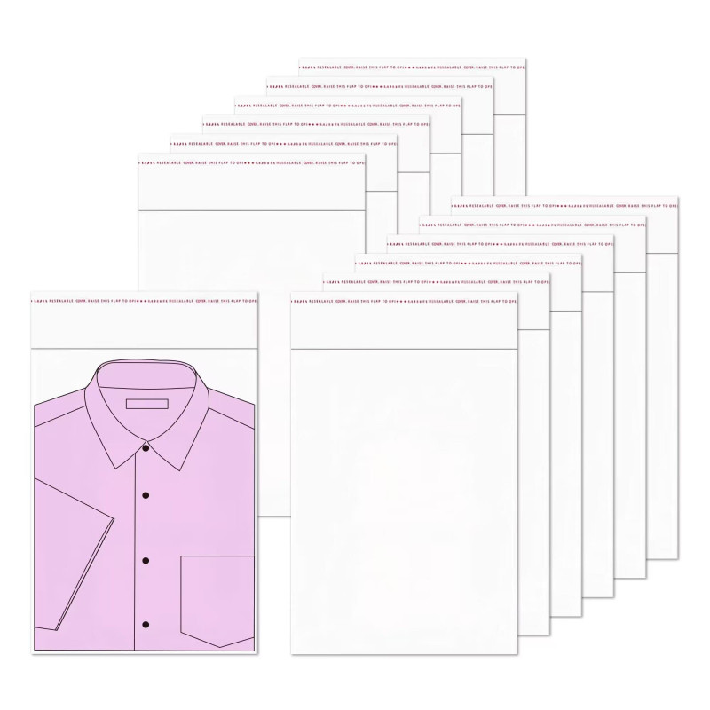 Sachet de Grands transparent cellophane 30x46cm 100 Pièces Sachet de Auto-Adhésifs OPP Sacs Cellophane Plastique 50µm pour Vêtem