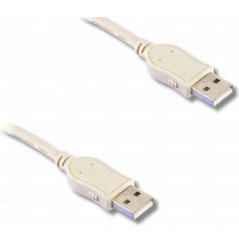 Lineaire PCUSB210C Câble USB 2.0 Type A mâle/Type A mâle 1,80 m Beige