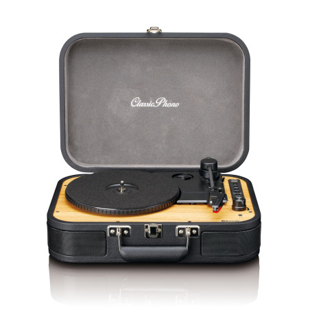 Tourne-disque Bluetooth Lenco Classic Phono TT-116 à 3 vitesses - 33, 45 et 78 tr/min - tourne-disque vinyle vintage - sortie RC
