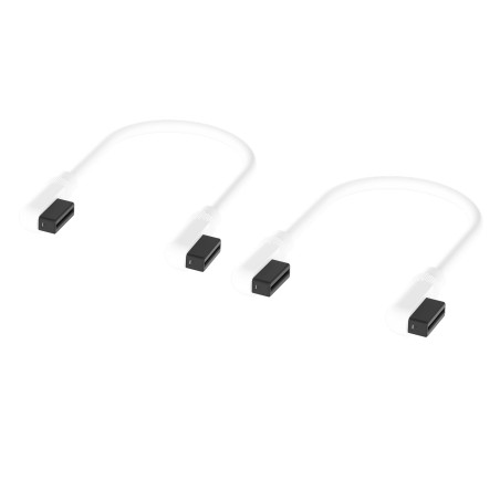 Corsair iCUE LINK Cables - 2x 135mm Slim 90° - Blanc