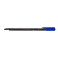 Staedtler - Triplus fineliner 334 - Blister 4 feutres triangulaires - Pointe superfine 0,3 mm bleus - En plastique 97% recyclé -