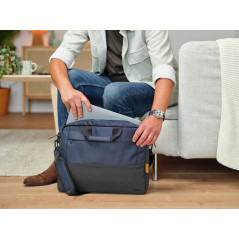 Trust Lisboa Sacoche Homme pour Ordinateur Portable 16 Pouces, Sac Bandoulière avec Sangle pour Chariot, Plastique Recyclé, Hous